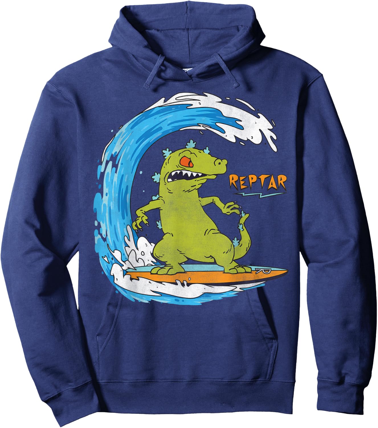 Nickelodeon Surfing Reptar Graphic Hoodie - Hoodie | Navy