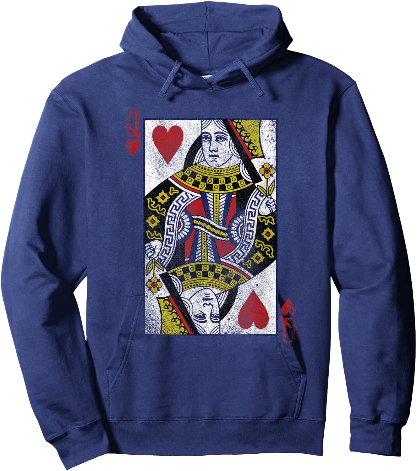 The Original Queen of Hearts (Vintage Design) Hoodie - Hoodie | Navy