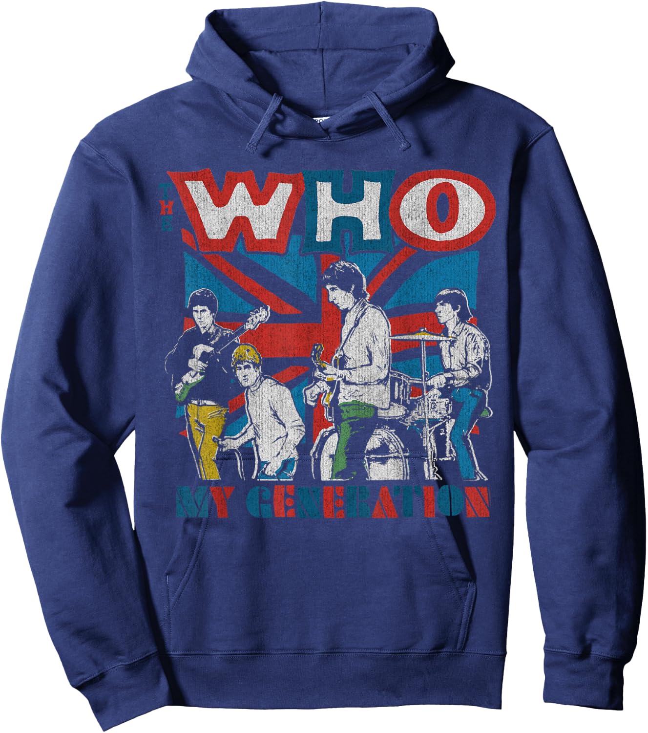 The Who Official My Generation Vintage Hoodie - Hoodie | Navy