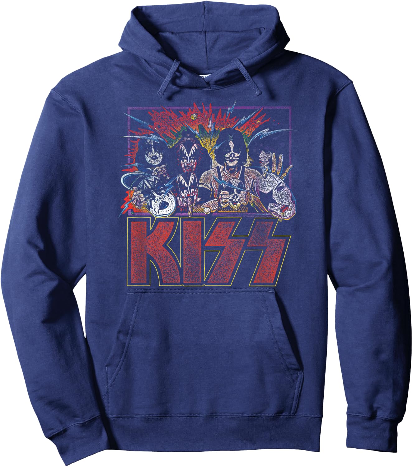 KISS - Unmasked II Hoodie - Hoodie | Navy