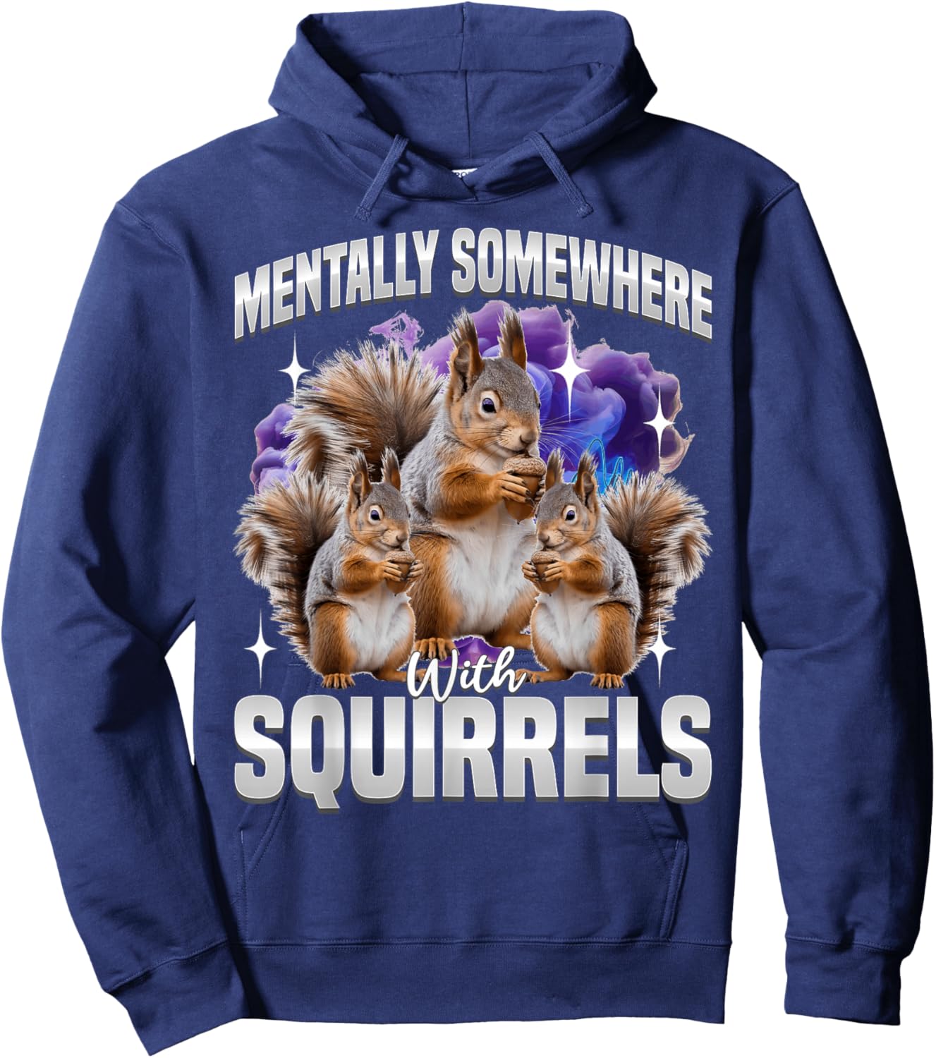Funny Squirrel Hoodie - Hoodie | Navy