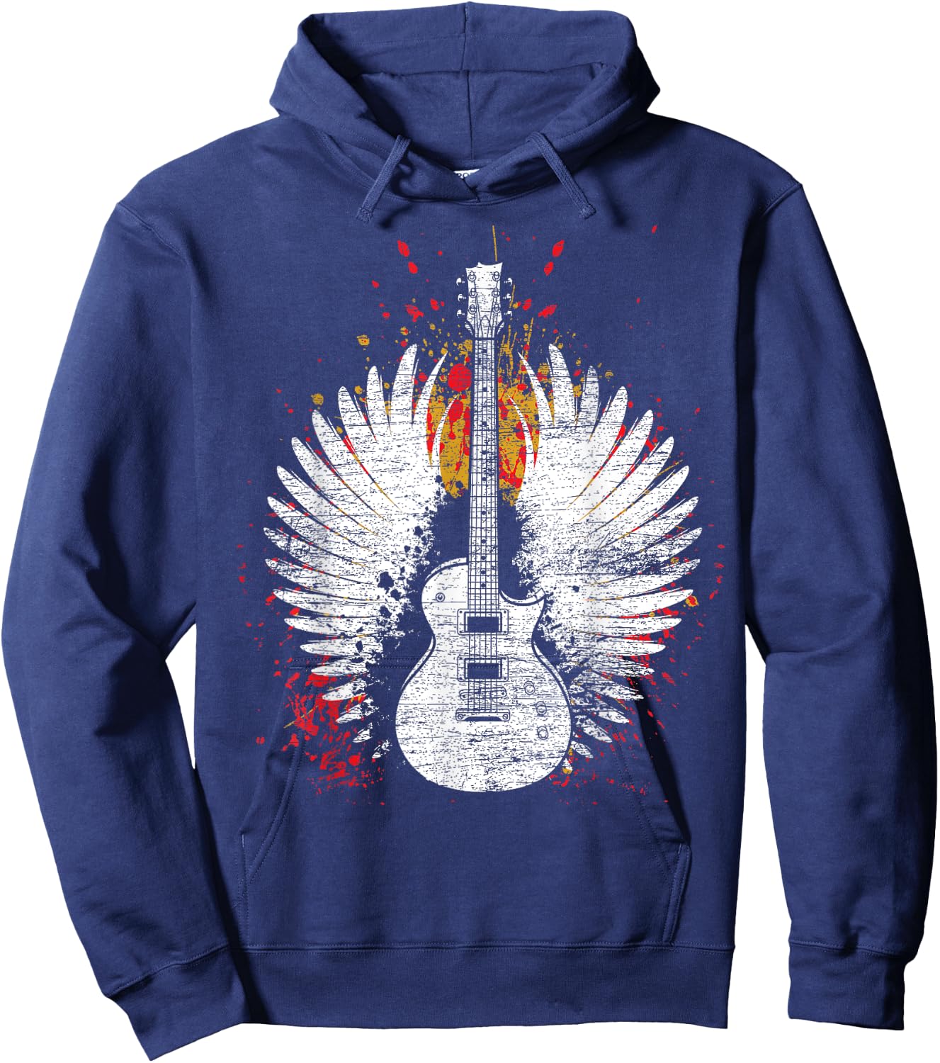 Vintage Guitar Hoodie - Hoodie | Navy