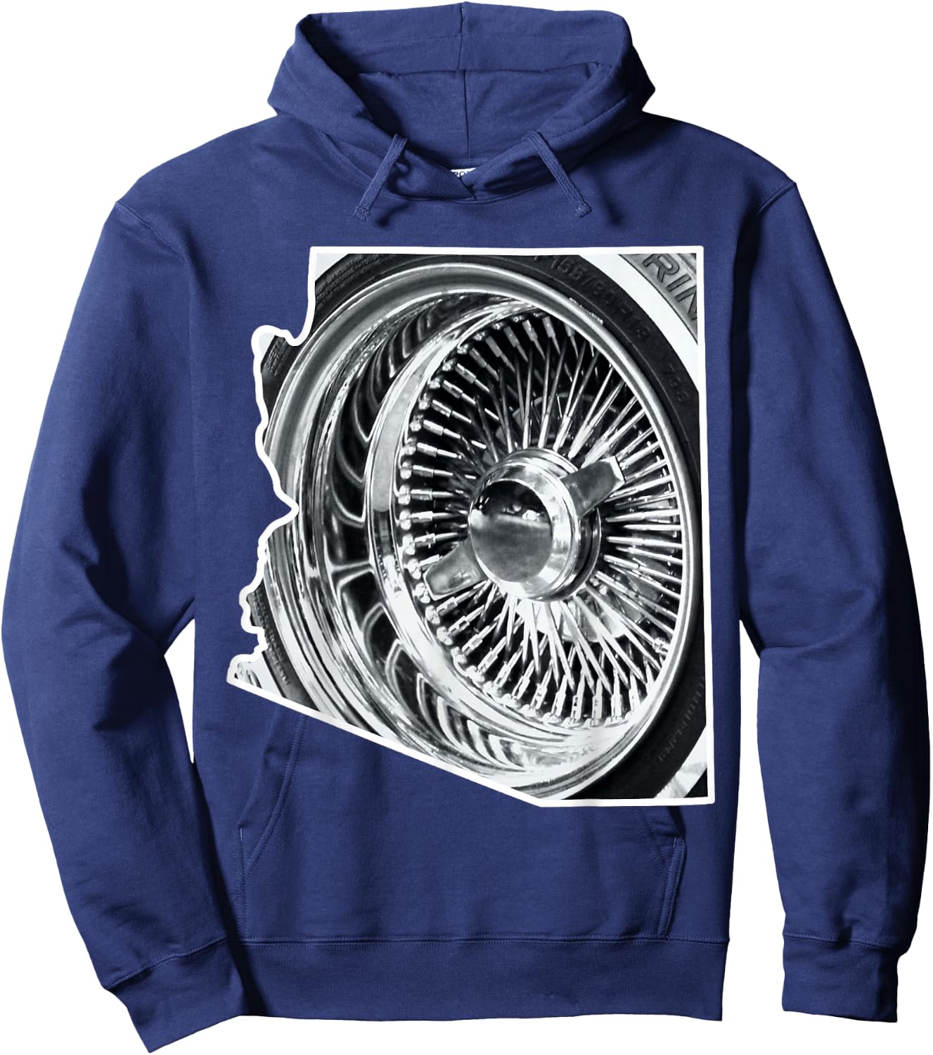 Arizona Lowrider Wheel Hoodie - Hoodie | Navy