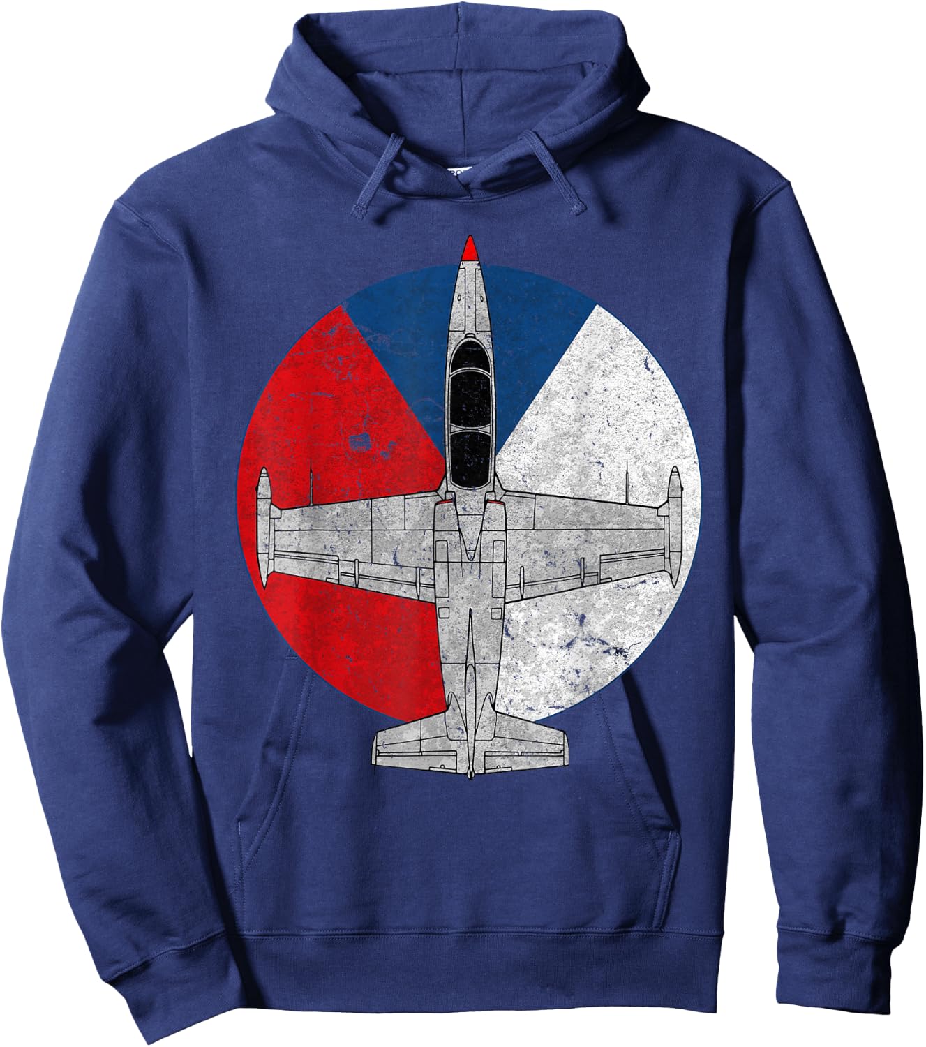 L-39 Albatros Czech Jet Aircraft Vintage Pilot Hoodie - Hoodie | Navy