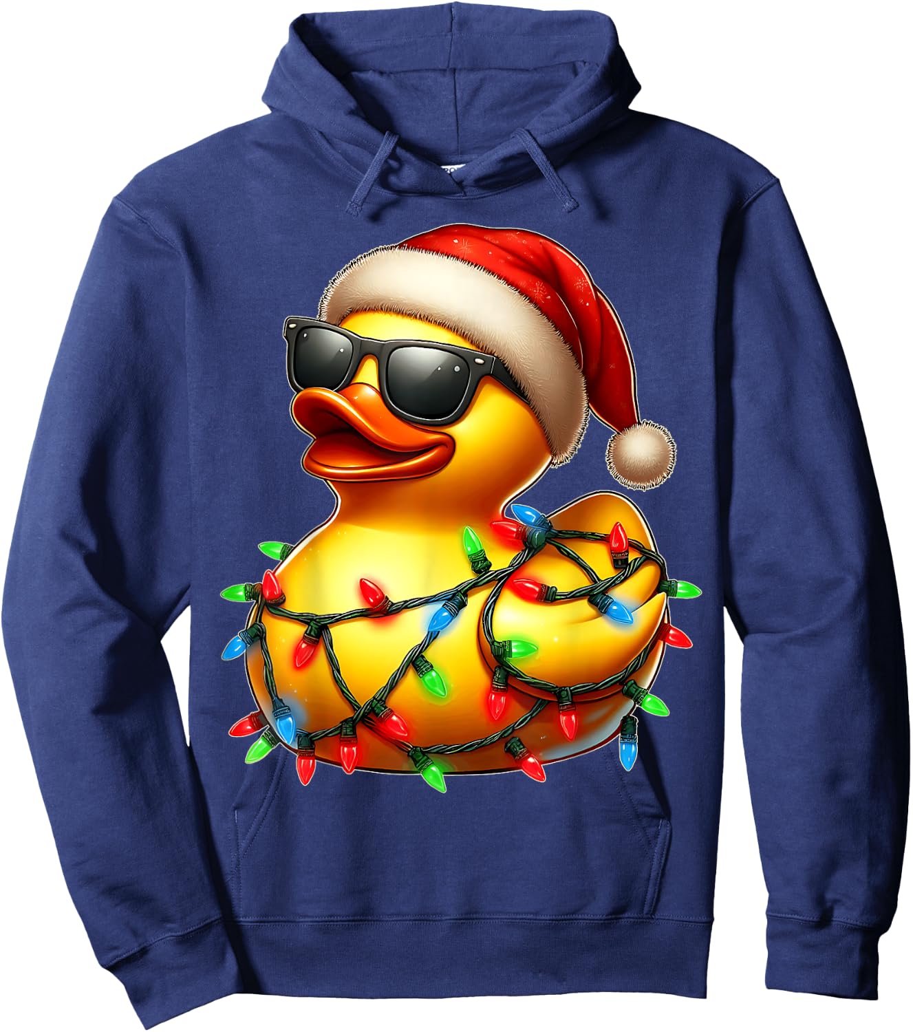 Rubber Duck Sunglasses Cute Christmas Xmas Hoodie - Hoodie | Navy