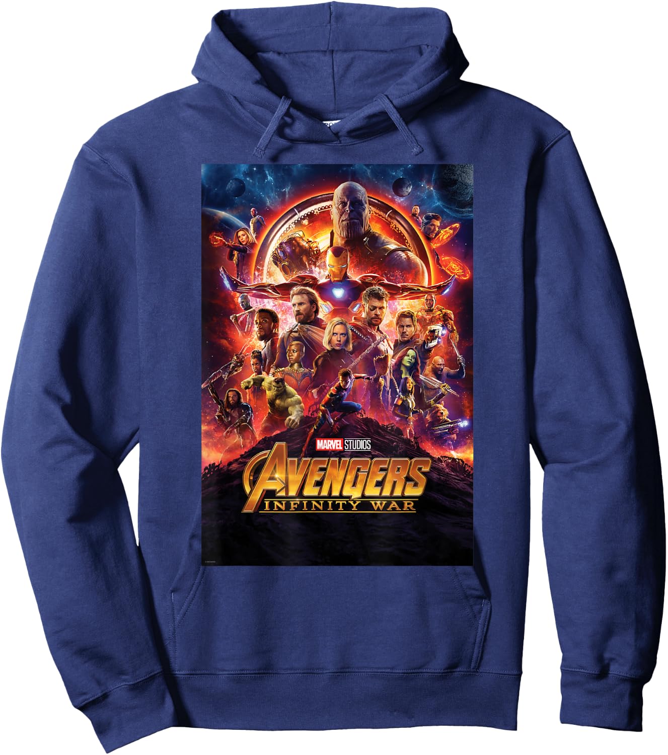 Marvel Avengers Infinity War Poster Graphic Hoodie - Hoodie | Navy