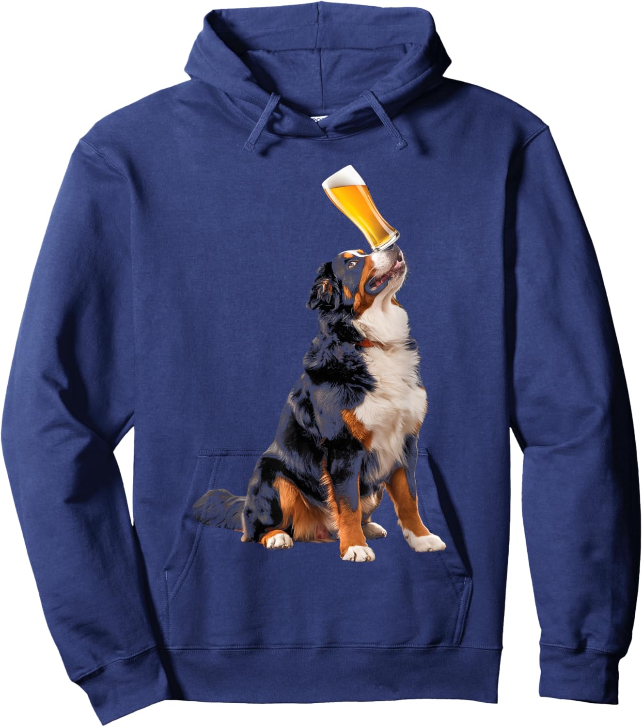 Beer Bernese Mountain Dog Hoodie - Hoodie | Navy