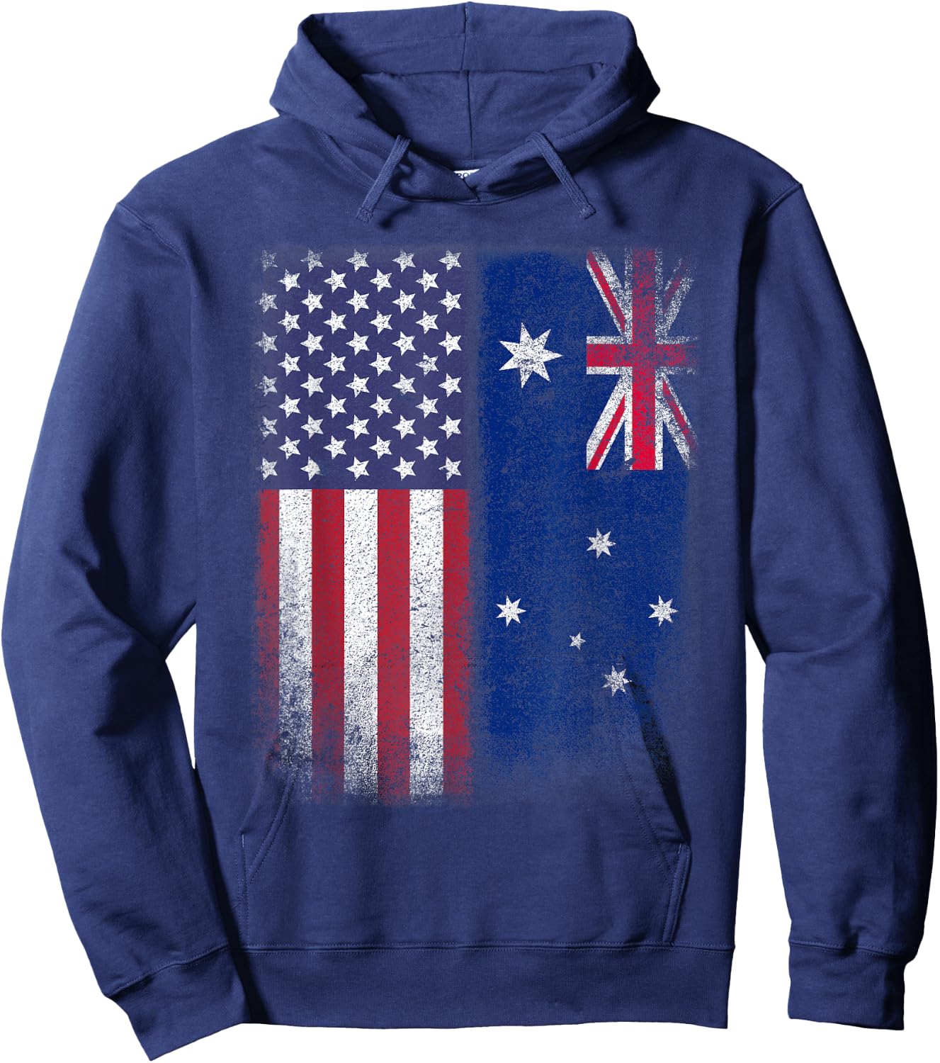 Australian American Flag Australia Usa Hoodie - Hoodie | Navy