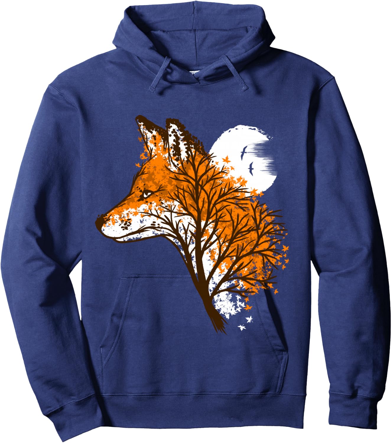 Tree Fox - beautiful animal shirt Hoodie - Hoodie | Navy