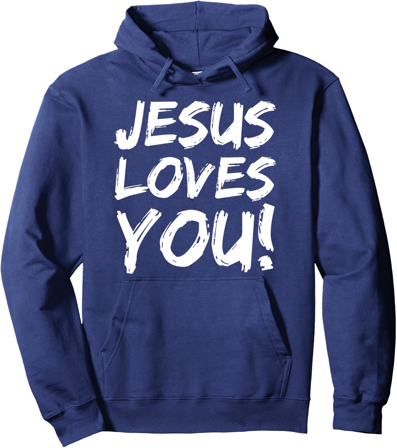Christian Evangelism Gift Jesus Loves You! Hoodie - Hoodie | Navy