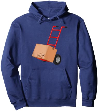 Dolly Hand Truck Cart Moving Funny Hoodie - Hoodie | Navy