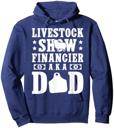 Sheep Show Dad Funny Sheep Show Father Hoodie - Hoodie | Navy