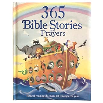365 Bible Stories and Prayers Padded Treasury - Gift Easter, Christmas, Communions, Baptism, Birthdays (Little Sunbeams)