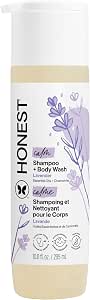 The Honest Company 2-in-1 Baby Shampoo & Body Wash, Tear-Free, Hypoallergenic, Naturally Derived, Lavender Calm Scent, 10 fl oz