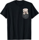 Cute White Fluffy Pomeranian Puppy in Pocket, Dog Men Women Kids