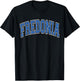 Fredonia Arched Blue Text
