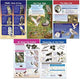 NewPath Learning Owls & Owl Pellets Bulletin Board Charts, Set/5 - Laminated, Double-Sided, Full-Color, 12" x 18" (94-7006)