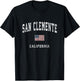 San Clemente California CA Vintage American Flag Sports