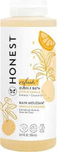 The Honest Company Foaming Bubble Bath, Naturally Derived, Tear-free, Hypoallergenic, Citrus Vanilla Refresh, 12 fl oz