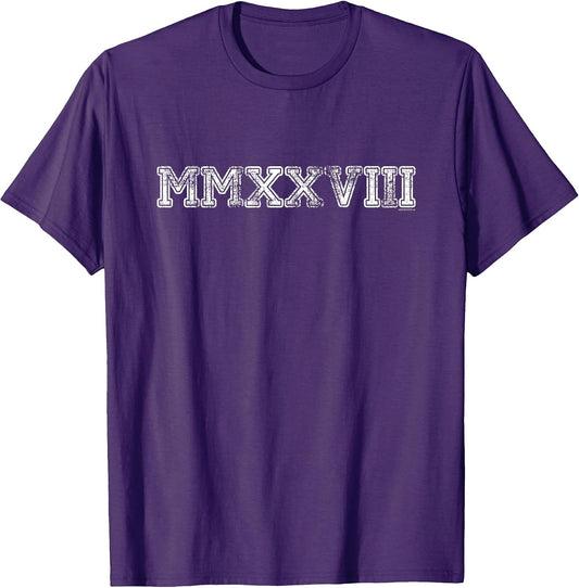 Class of 2028 Shirt MMXXVIII Graduation Him Her Senior 2028