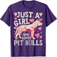 Pit Bull Just A Girl Who Loves Pit Bulls Dog Flower Floral
