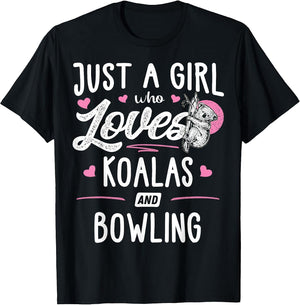 Just A Girl Who Loves Koalas And Bowling Gift Women