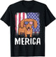 Merica Dachshund Dog USA American Flag 4th of July Patriotic