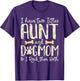 I Have Two Titles Aunt And Dog Mom T Shirt Women Girls Kids