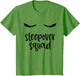 Sleepover Squad Shirt Cute Eyelashes Slumber Party