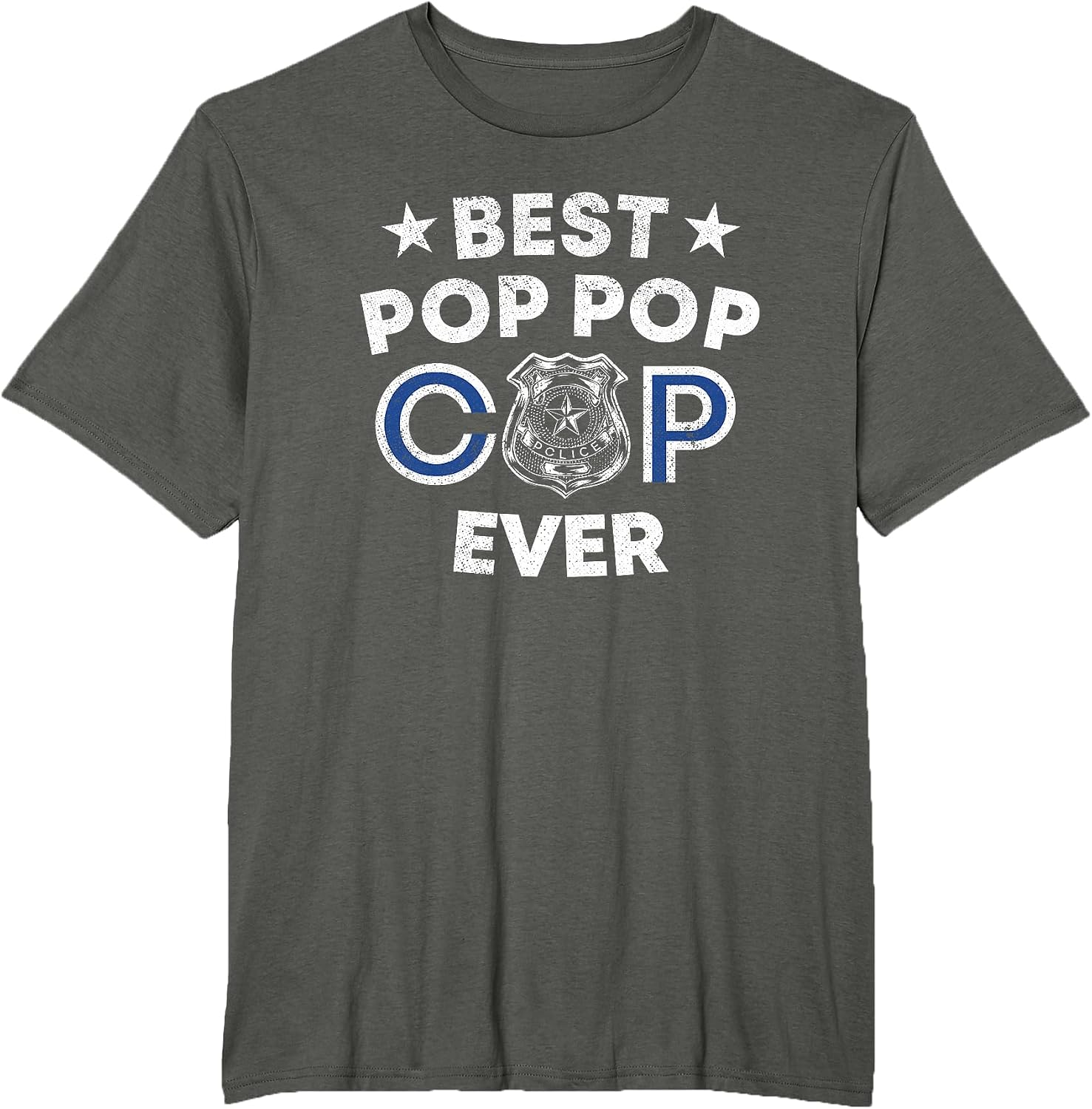 Best Pop Pop Cop Ever Police Grandpa Gift