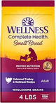 Wellness Complete Health Dry Dog Food, Small Breed, Wholesome Grains, Natural, Turkey & Oatmeal Recipe, (4-Pound Bag)