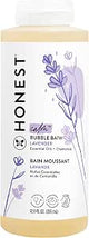 The Honest Company Foaming Bubble Bath & Baby Wash, Tear-Free, Hypoallergenic, Natural Formula, Lavender Calm Scent, 12 fl oz