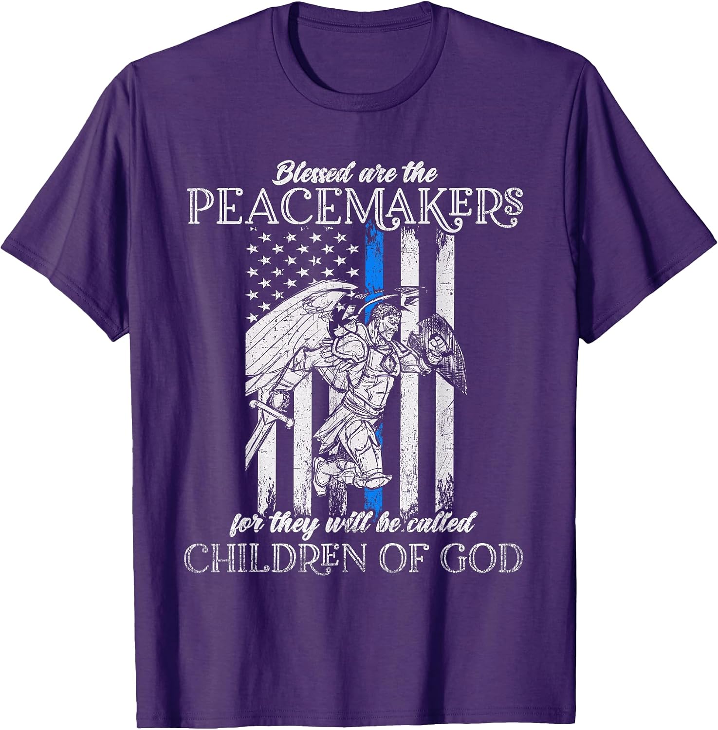 Peacemaker Shirt Thin Blue Line Blessed Are The Peacemakers