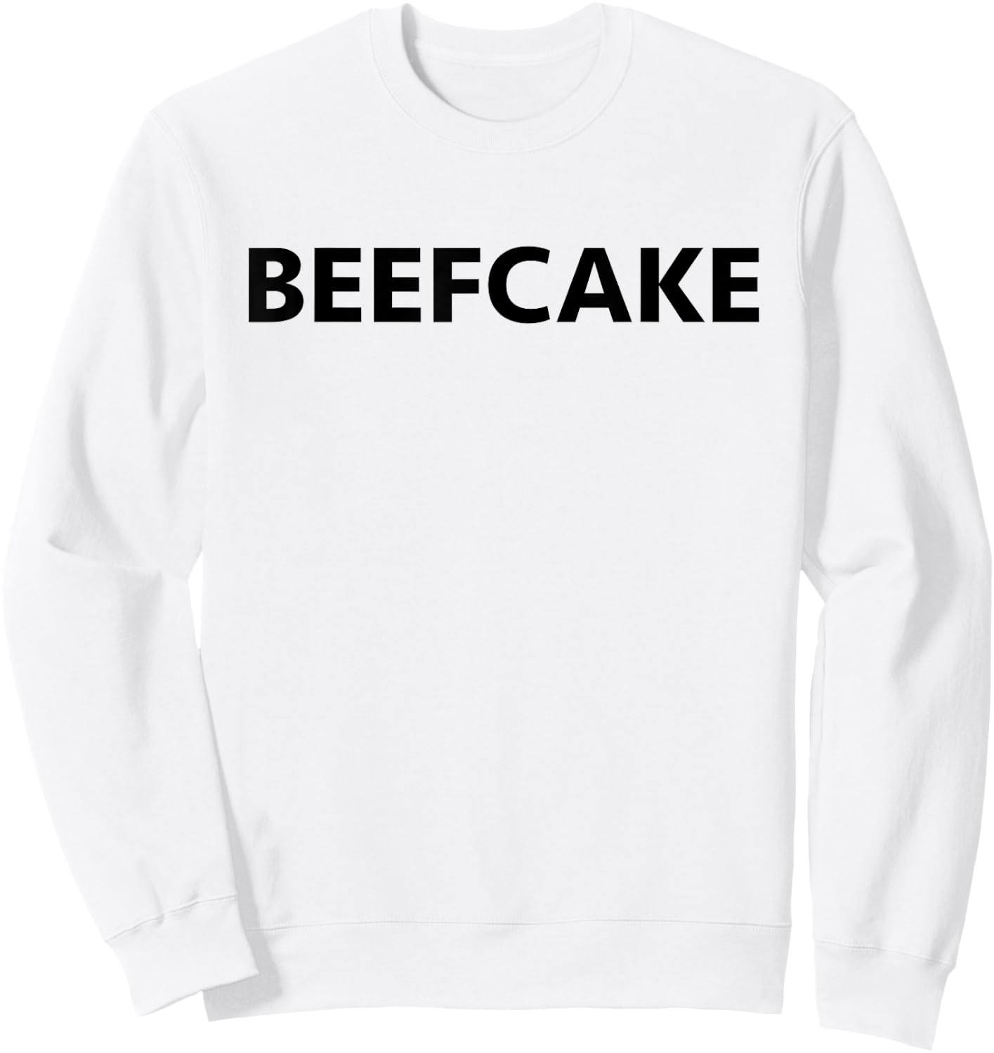 Beefcake Gym Workout Muscle T Shirt Sweatshirt - Sweatshirt | White