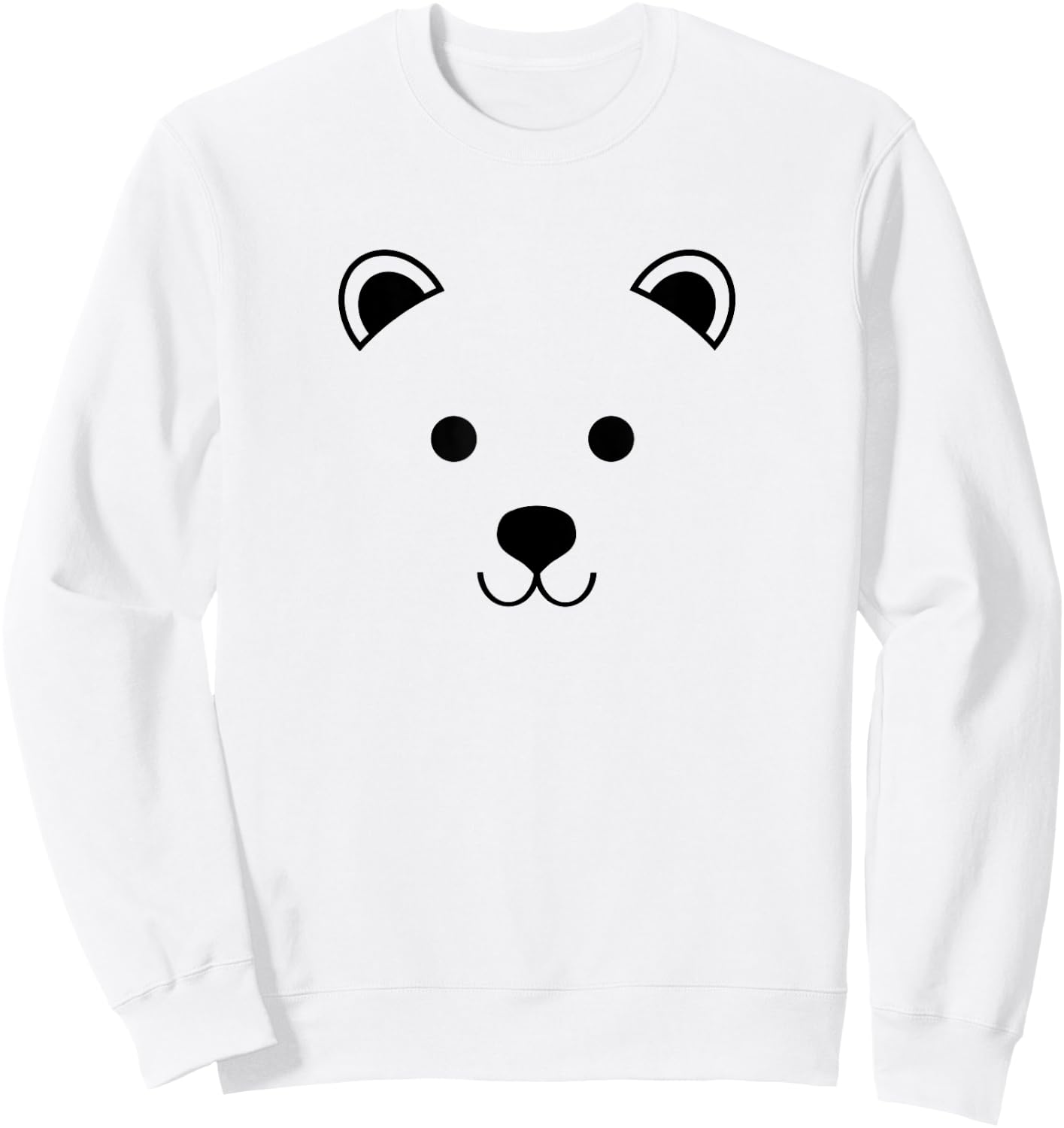 Animal Lover Baby Bear Face Cute Polar Bears Animals Sweatshirt - Sweatshirt | White