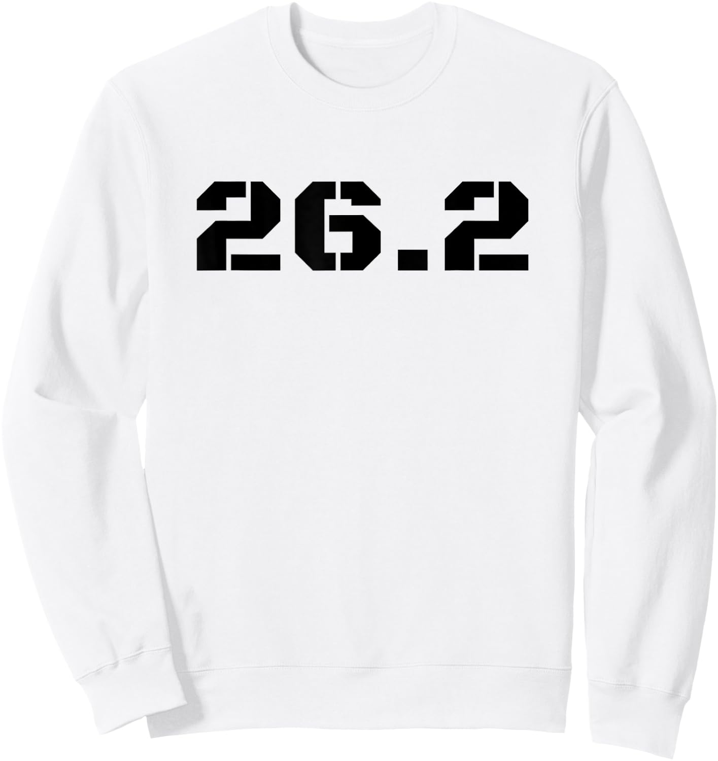 26.2 Marathon Running Shirt Men and Women Sweatshirt - Sweatshirt | White