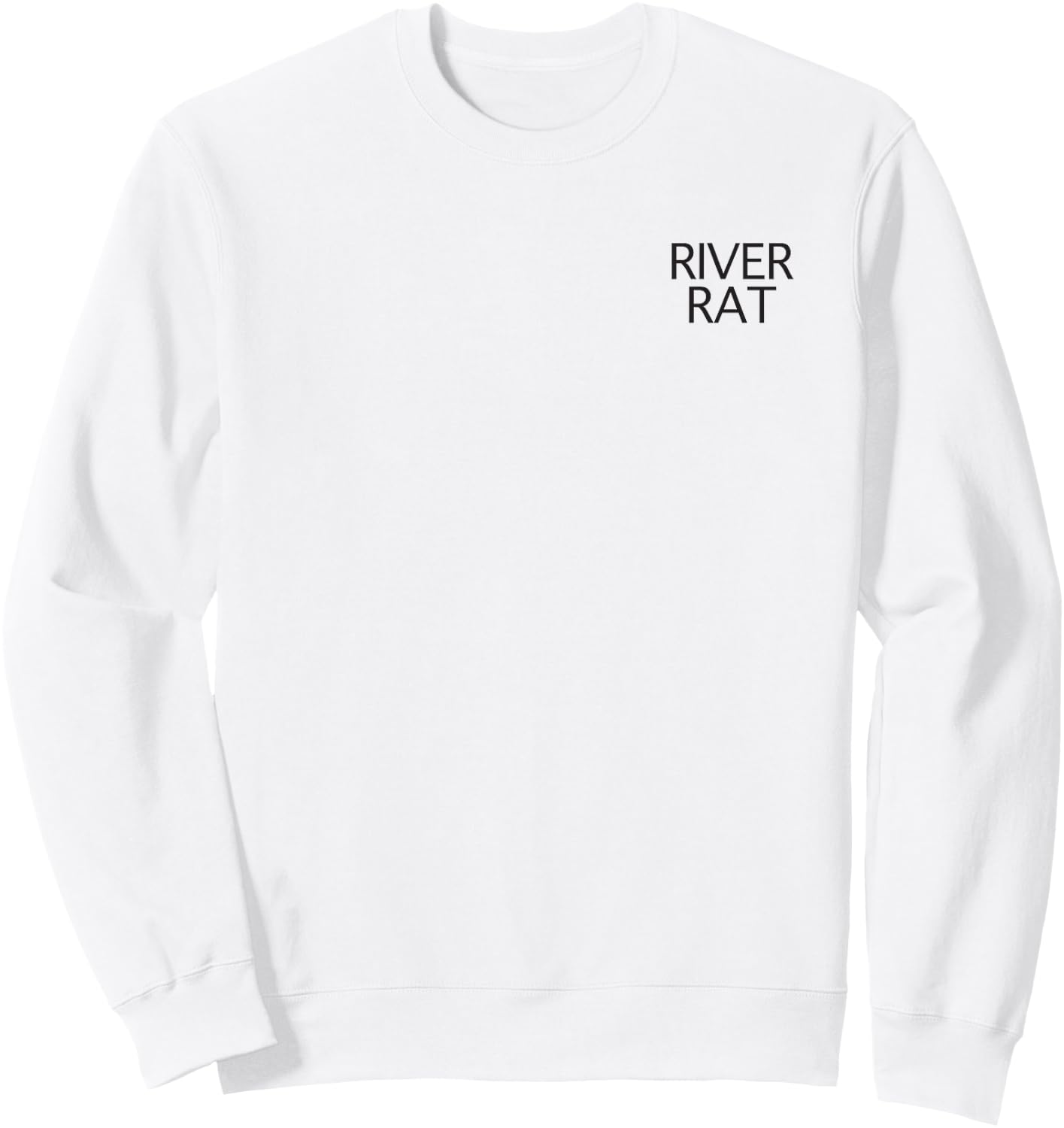 River Rat Pocket Print Summer Vacation Men Women Girls Kids Sweatshirt - Sweatshirt | White