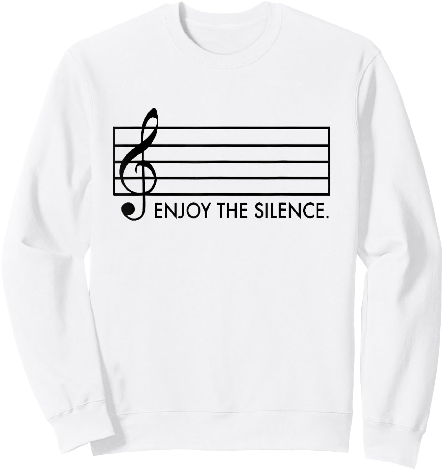Enjoy the Silence Shirt Sweatshirt - Sweatshirt | White