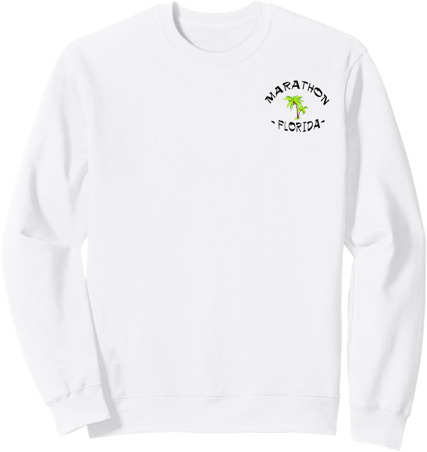 2 Sided Marathon Florida Key Island Vacation Gift Sweatshirt - Sweatshirt | White