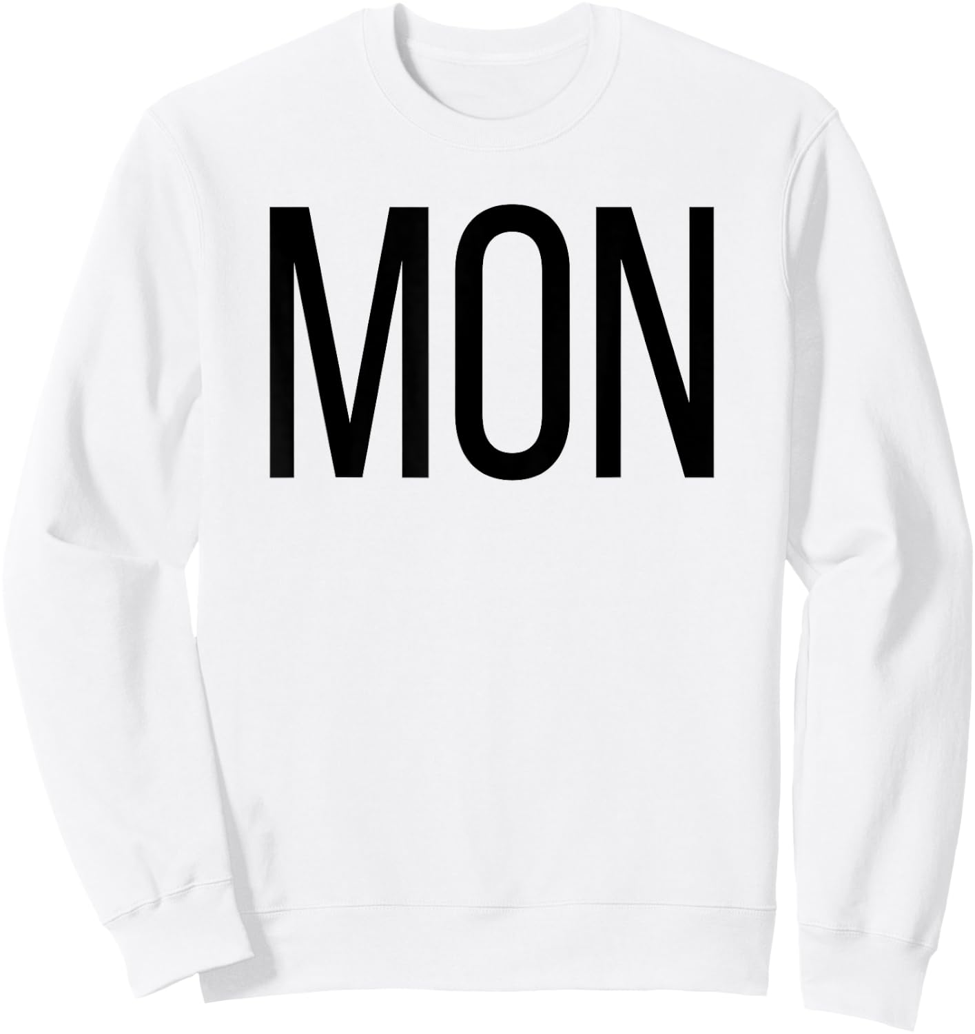 Monday Days of the Week , Costume, Shark Set Sweatshirt - Sweatshirt | White