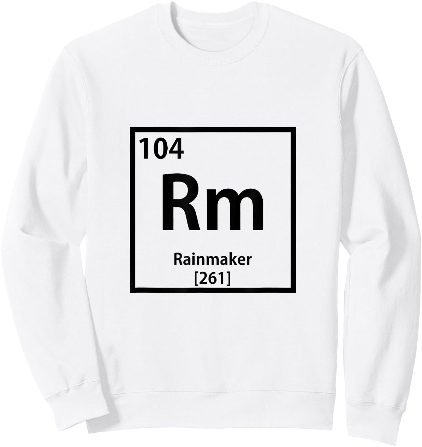 Periodic Table Rainmaker Sweatshirt - Sweatshirt | White