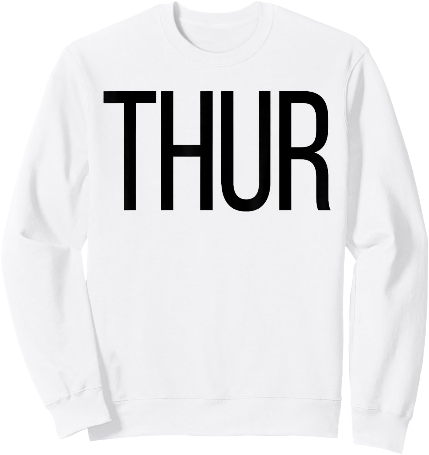 Thursday Days of the Week , Costume, Shark Sweatshirt - Sweatshirt | White