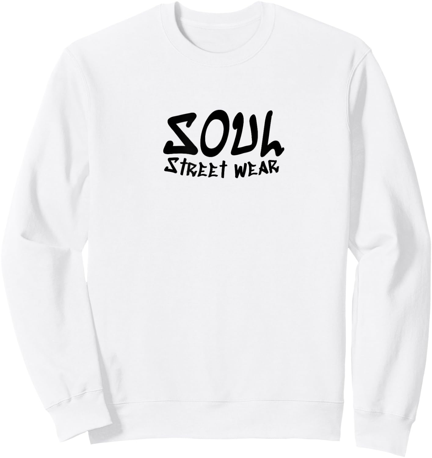 Soul Street Wear -Adults Grey , Classic Fit, Short Sleeve, Small Sweatshirt - Sweatshirt | White