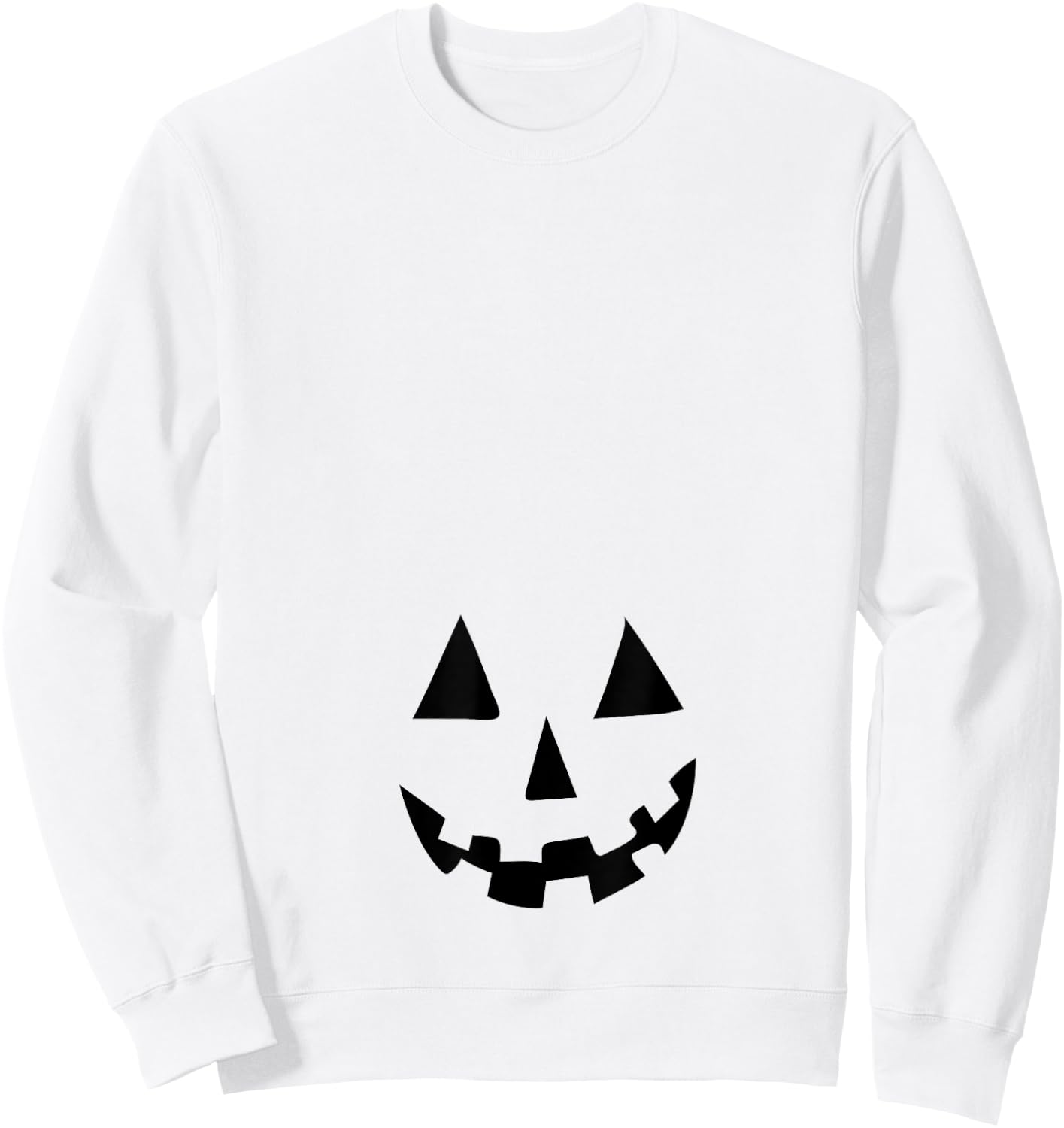 Pregnant Pumpkin Belly T shirt for Halloween Costume Sweatshirt - Sweatshirt | White