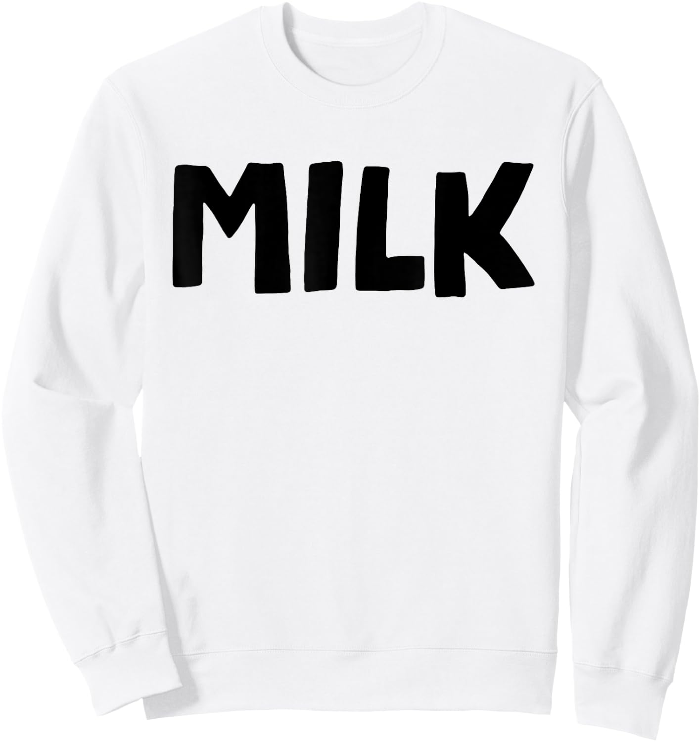MILK and Cookies Couples Matching Halloween Easy Costume Sweatshirt - Sweatshirt | White