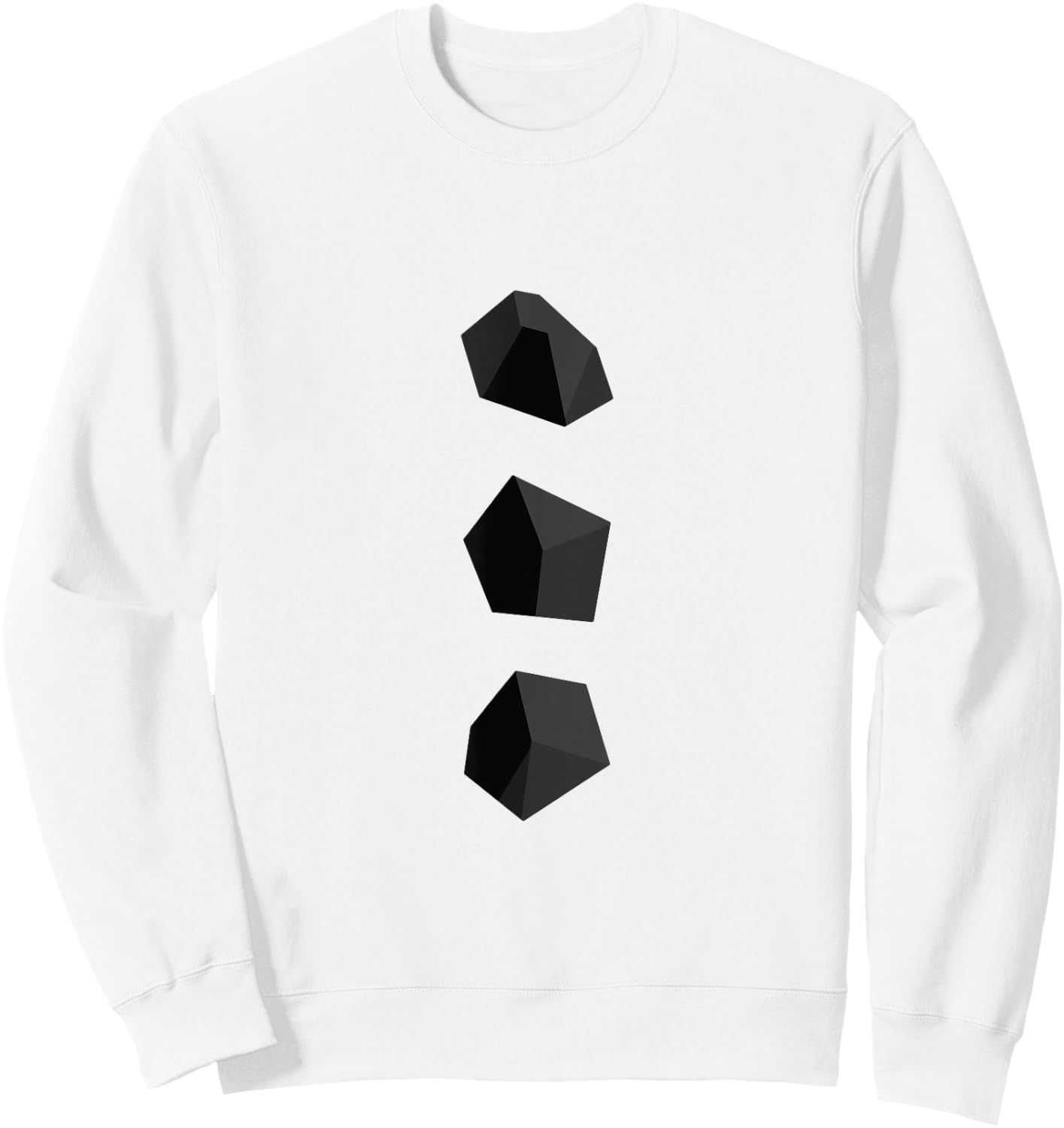 Snowman Coal Buttons Costume Christmas Sweatshirt - Sweatshirt | White