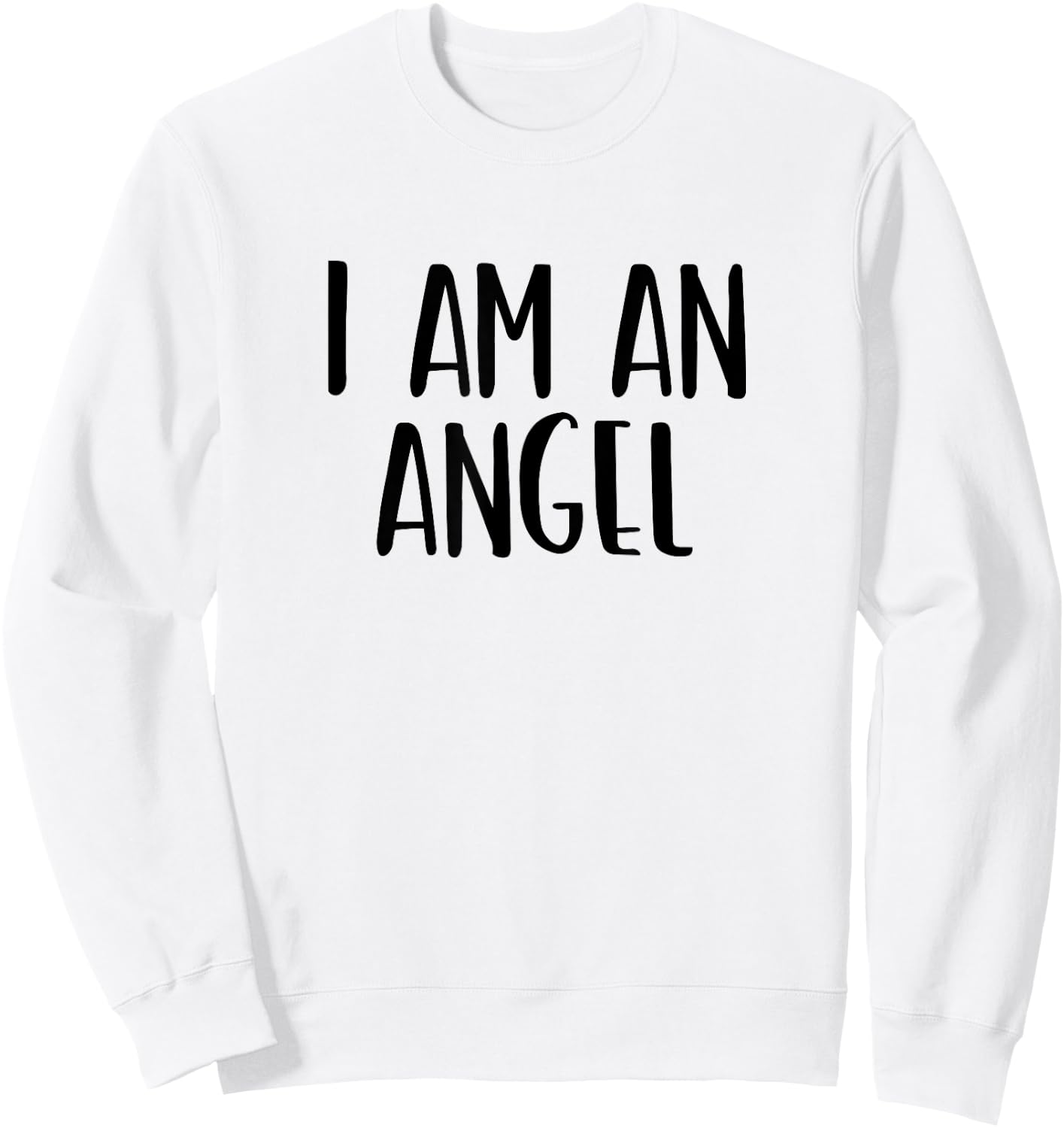 I Am A Angel Halloween I'm Simple Costume Lazy Sweatshirt - Sweatshirt | White