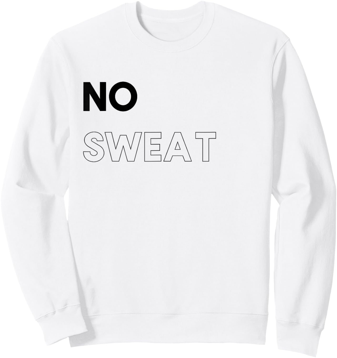 Funny Gym - No Sweat Sweatshirt - Sweatshirt | White
