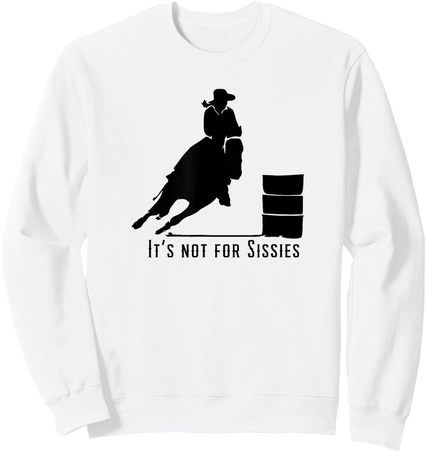 Barrel Racing Horse Stuff for Barrel Racers Sweatshirt - Sweatshirt | White