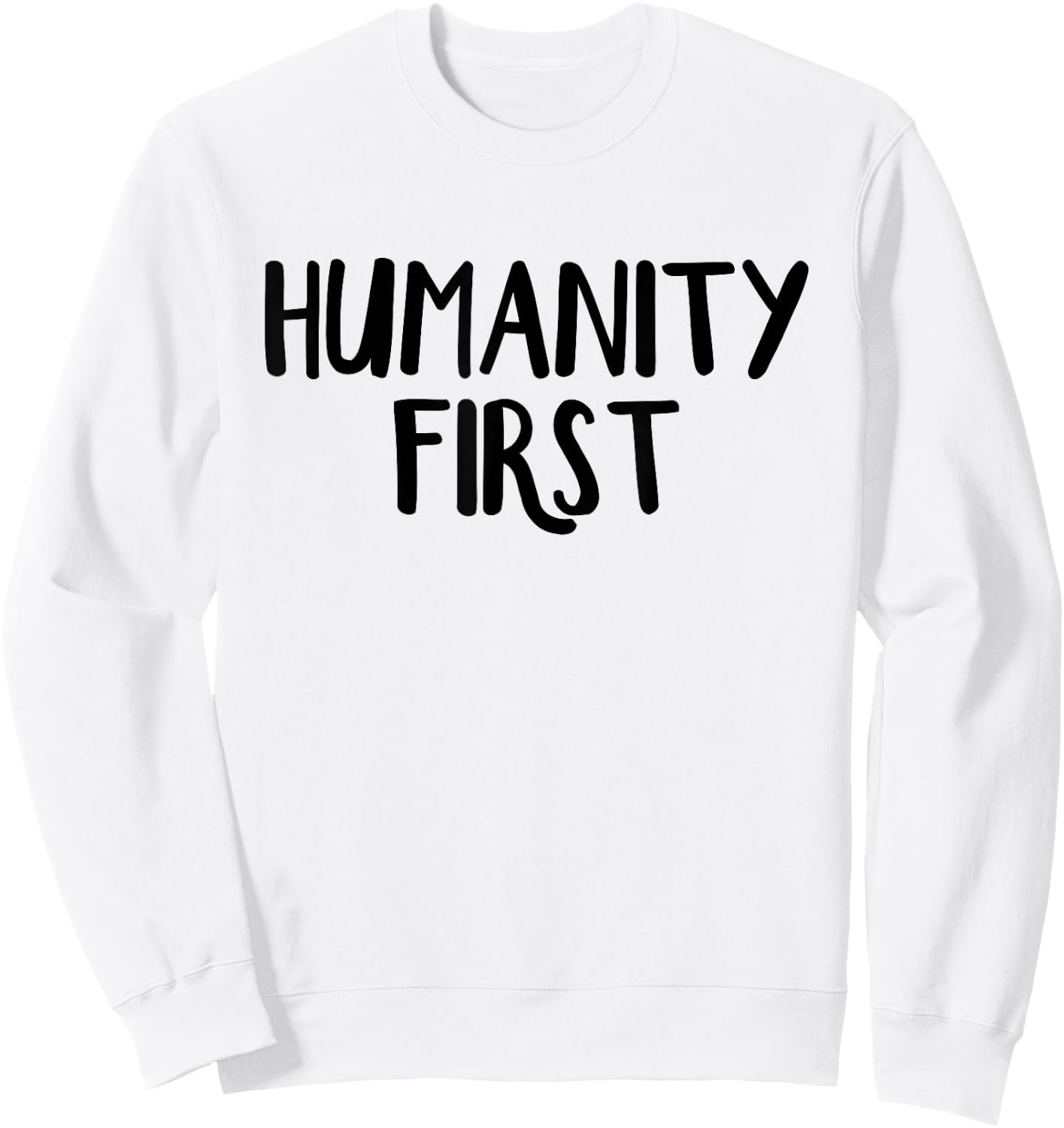Humanity first Sweatshirt - Sweatshirt | White